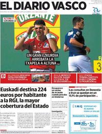 Portada El Diario Vasco 2018-11-19