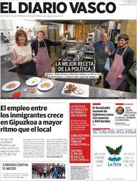 Portada El Diario Vasco 2018-12-24