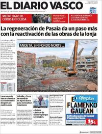 Portada El Diario Vasco 2018-10-31