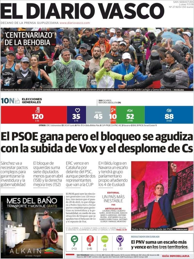 Portada La Verdad 2019-11-11