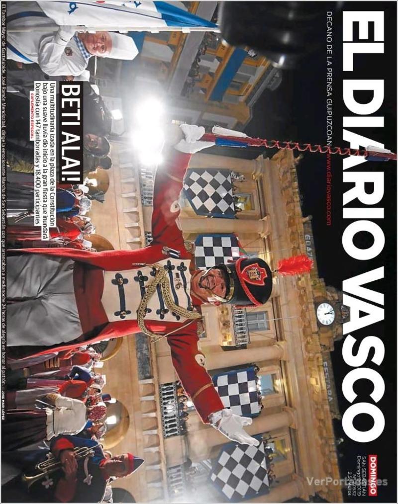 Portada El Diario Vasco 2019-01-21