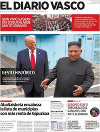 Portada El Diario Vasco 2019-07-01