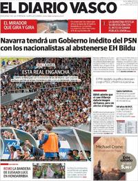 Portada El Diario Vasco 2019-08-01