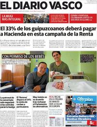 Portada El Diario Vasco 2019-04-02