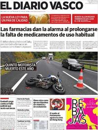 Portada El Diario Vasco 2019-07-02