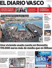 Portada El Diario Vasco 2019-06-03