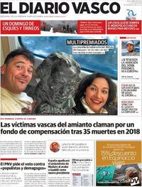 Portada El Diario Vasco 2019-02-04