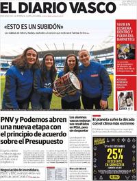 Portada El Diario Vasco 2019-12-04
