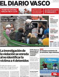 Portada El Diario Vasco 2019-08-06