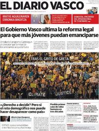 Portada El Diario Vasco 2019-12-07