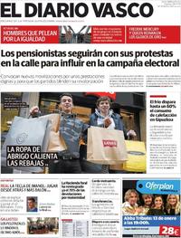 Portada El Diario Vasco 2019-01-08