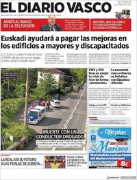 Portada El Diario Vasco 2019-06-08