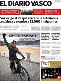 Portada El Diario Vasco 2019-01-09