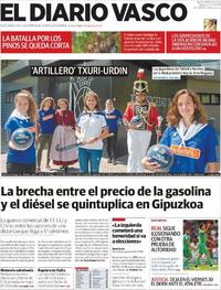 Portada El Diario Vasco 2019-08-10