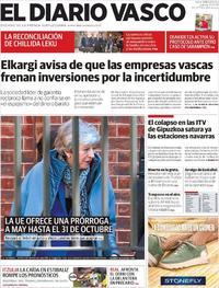 Portada El Diario Vasco 2019-04-11