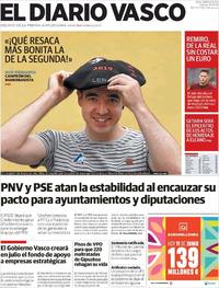 Portada El Diario Vasco 2019-06-11