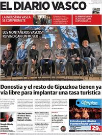 Portada El Diario Vasco 2019-12-12