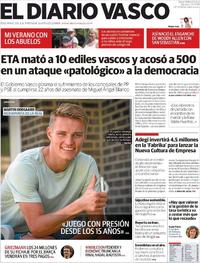Portada El Diario Vasco 2019-07-13