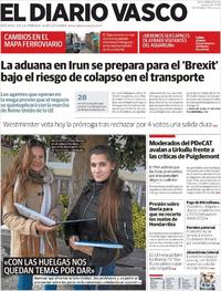 Portada El Diario Vasco 2019-03-14