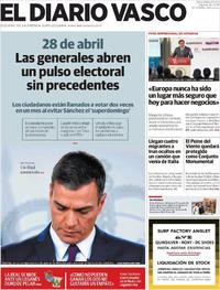 Portada El Diario Vasco 2019-02-16