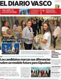Portada El Diario Vasco 2019-05-16