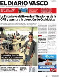 Portada El Diario Vasco 2019-02-19