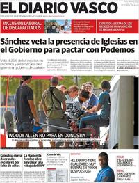 Portada El Diario Vasco 2019-07-19