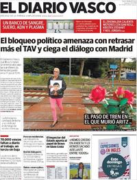 Portada El Diario Vasco 2019-09-19