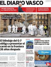 Portada El Diario Vasco 2019-08-20