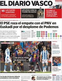 Portada El Diario Vasco 2019-04-21