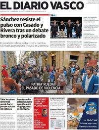 Portada El Diario Vasco 2019-04-24