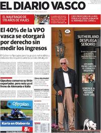 Portada El Diario Vasco 2019-09-24