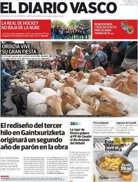 Portada El Diario Vasco 2019-04-25
