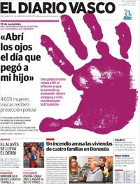 Portada El Diario Vasco 2019-11-25