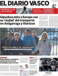 Portada El Diario Vasco 2019-12-26