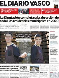 Portada El Diario Vasco 2019-03-27