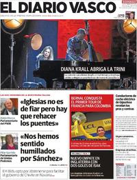 Portada El Diario Vasco 2019-07-28