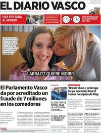 Portada El Diario Vasco 2019-03-30