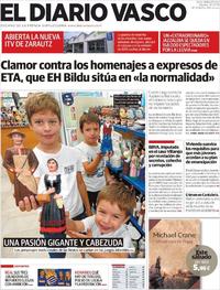 Portada El Diario Vasco 2019-07-30