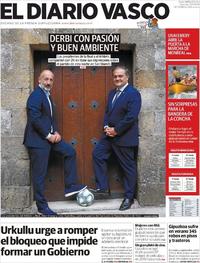 Portada El Diario Vasco 2019-08-30