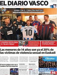 Portada El Diario Vasco 2019-11-30