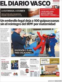Portada El Diario Vasco 2019-03-31