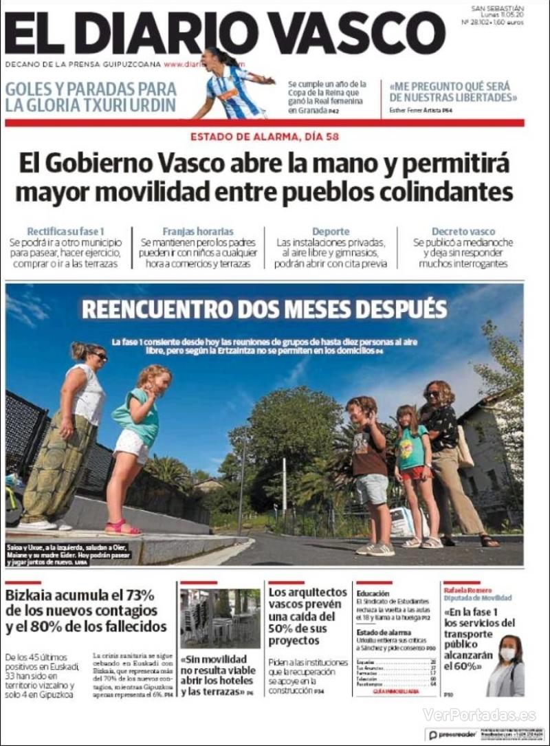 Portada La Verdad 2020-05-11