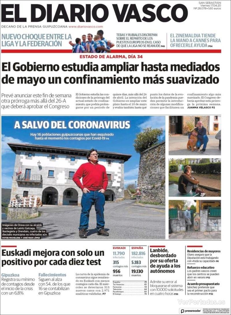 Portada La Verdad 2020-04-17