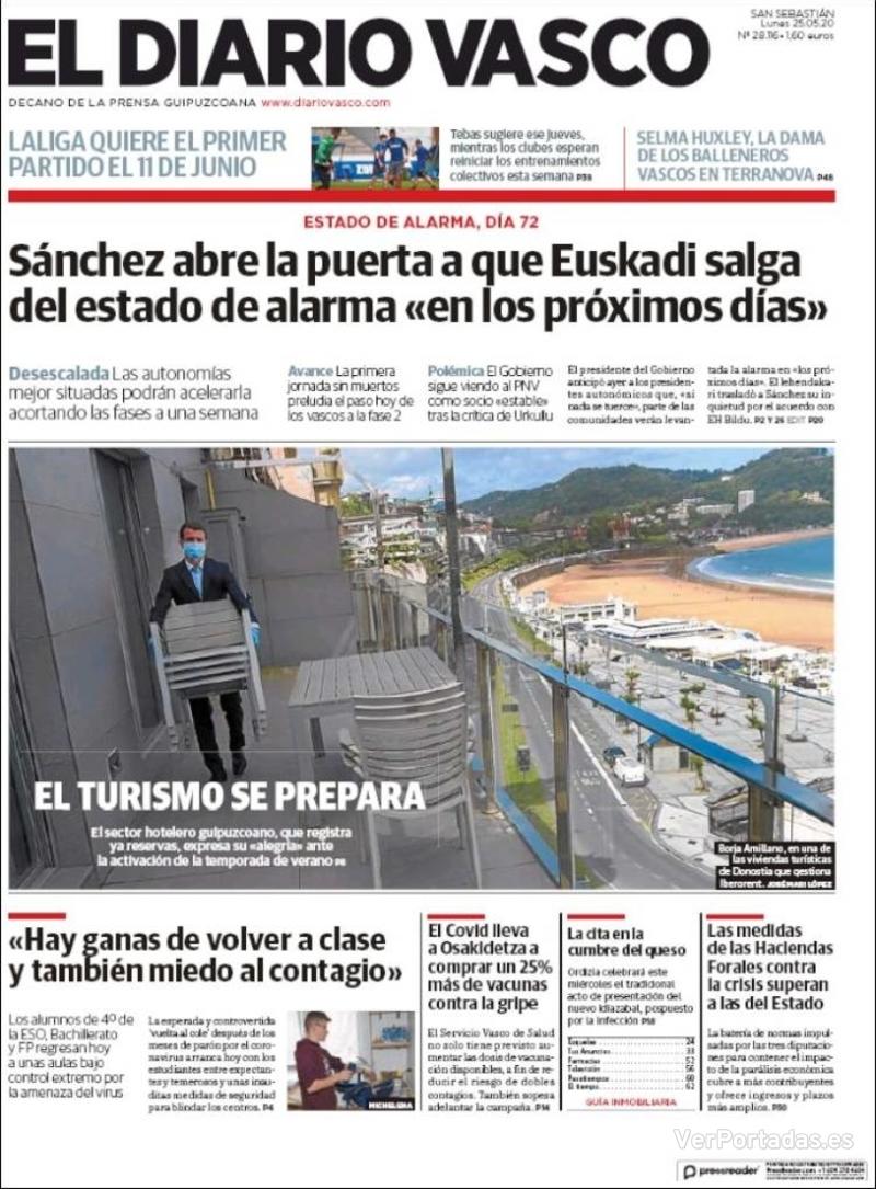Portada La Verdad 2020-05-25