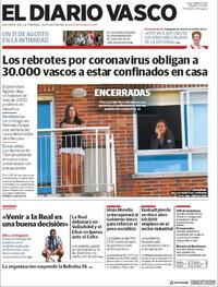 Portada El Diario Vasco 2020-09-01