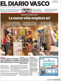 Portada El Diario Vasco 2020-05-05