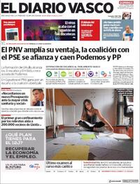 Portada El Diario Vasco 2020-07-05