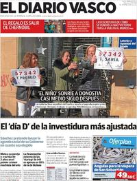 Portada El Diario Vasco 2020-01-07