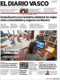 Portada El Diario Vasco 2020-06-08